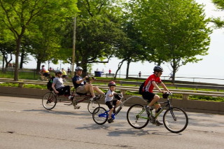 Tandem recumbent and tandem trailer bike