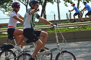 Friendly riders, folding bikes and elliptical bikes.